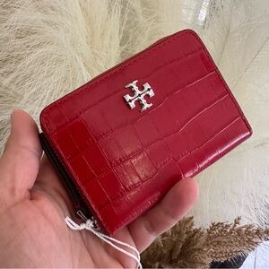 Tory Burch Kira Leather Small Zip Around Wallet